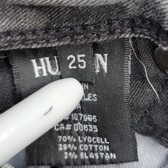 Hudson USA 25 Gray‎ Camo Zip Button Casual Collin Flap Skinny Women's Jeans - Picture 6 of 6
